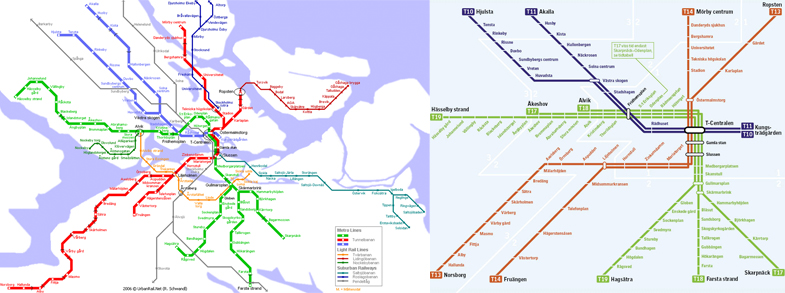 Stockholm metro maps